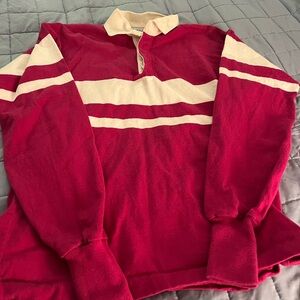 VTG Land’s End Y2K Rugby Made in USA Size Medium